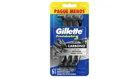 Aparelho de Barbear Descartável Gillette Prestobarba3 Carbono 6 Unidades