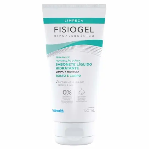 Sabonete Líquido Facial Hidratante Fisiogel Pele Seca e Sensível 150ml