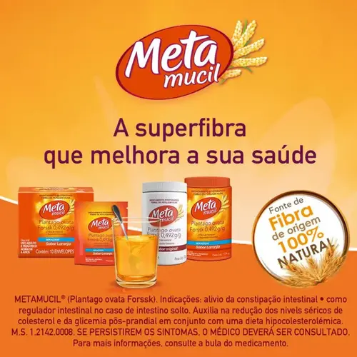 Metamucil Laranja Pote 174g