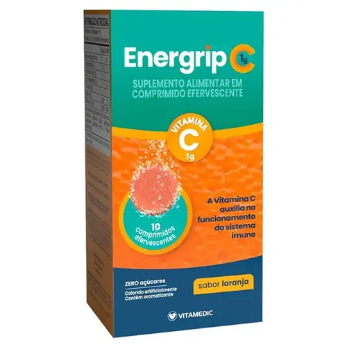 Vitamina C - Energrip C 1G 10 Comprimidos Efervescentes