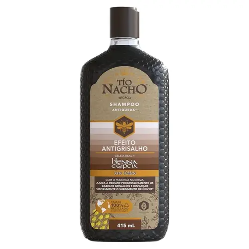 Shampoo Tío Nacho Antiqueda Efeito Antigrisalho 415ml