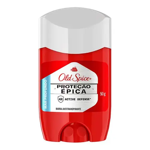 Desodorante Old Spice Proteção Épica Mar Profundo Barra Masculino 50g