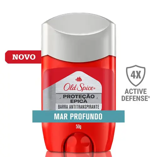 Desodorante Old Spice Proteção Épica Mar Profundo Barra Masculino 50g