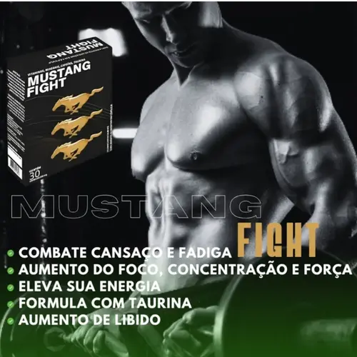 Suplemento Alimentar Mustang Fight 30 Cápsulas