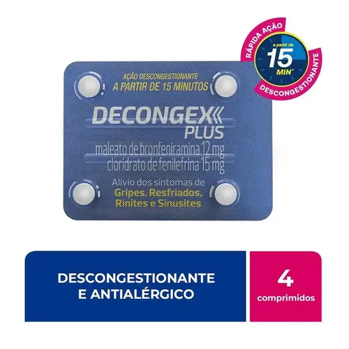 Decongex Plus - 4 Comprimidos