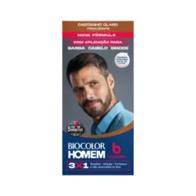 Tonalizante de Cabelo Masculino Biocolor Homem Bozzano Castanho Claro