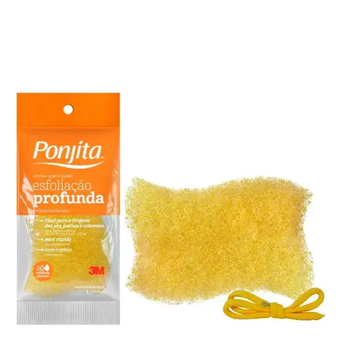 Esponja de Banho Esfoliação Profunda Ponjita 3M