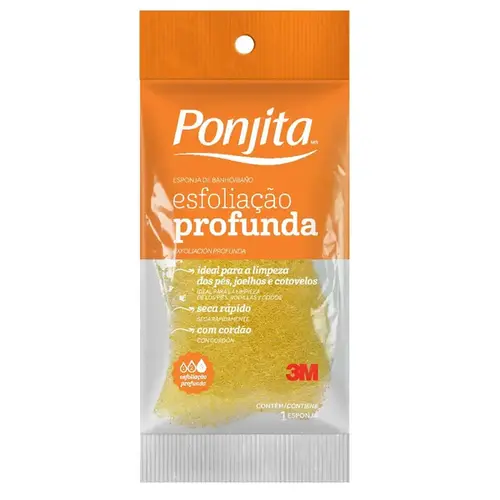 Esponja de Banho Esfoliação Profunda Ponjita 3M