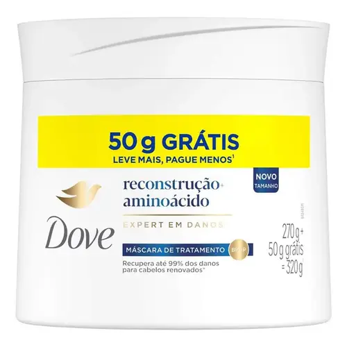 Máscara de Tratamento Dove Reconstrução + Aminoácido 320g