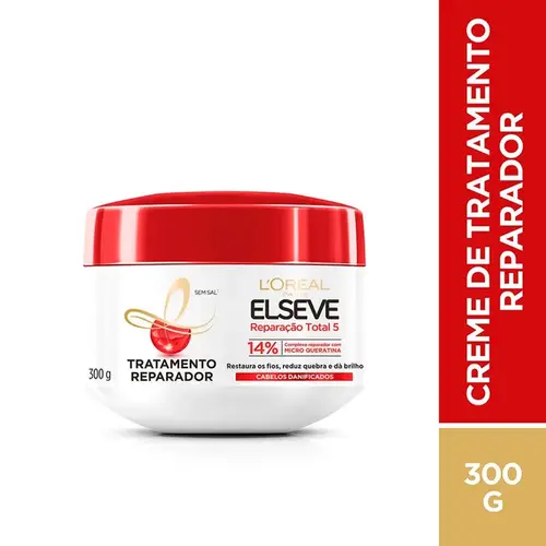 Creme de Tratamento Elseve Reparação Total 5 - 300g - L'Oréal Paris
