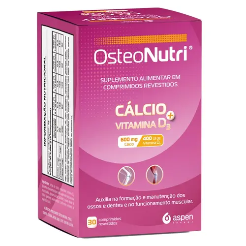 Osteonutri Mulher 600mg/400ui 30 Comprimidos