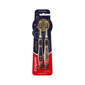 Escova de Dente Infantil Colgate Harry Potter - Ultra Macia com Ventosa Mágica - 2 Unidade