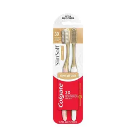 Escova de Dente Colgate Slim Soft Gold 2 Unidades