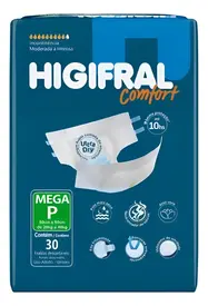 Fralda Geriátrica Higifral Comfort P 30 Unidades