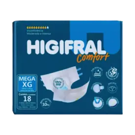 Fralda Geriátrica Higifral Comfort XG 18 Unidades