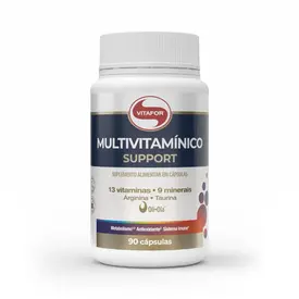 Multivitamínico Support Vitafor 620mg 90 Cápsulas