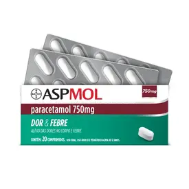 Aspmol Paracetamol 750mg 20 Comprimidos
