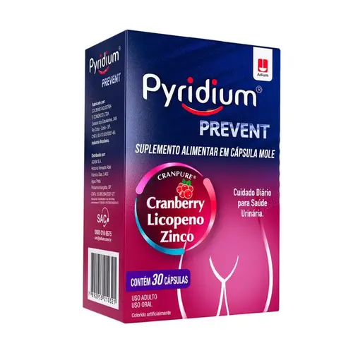 Suplemento Alimentar Pyridium Prevent 30 Cápsulas