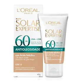 Protetor Solar Facial L'Oréal Expertise Antioleosidade FPS60 Tom Claro 40g