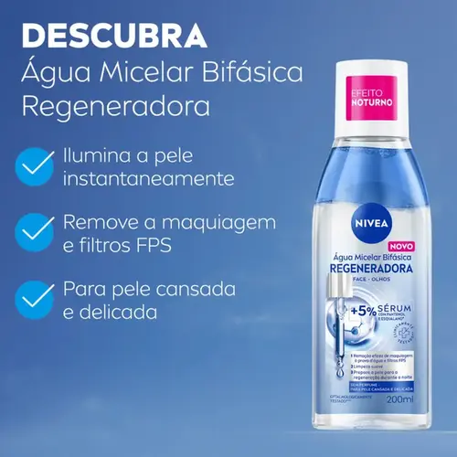 Água Micelar Bifásica Nivea Regeneradora 200ml