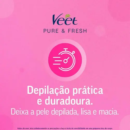 Folha Depilatória Veet Pure & Fresh Axilas e Virilhas 16 Unidades