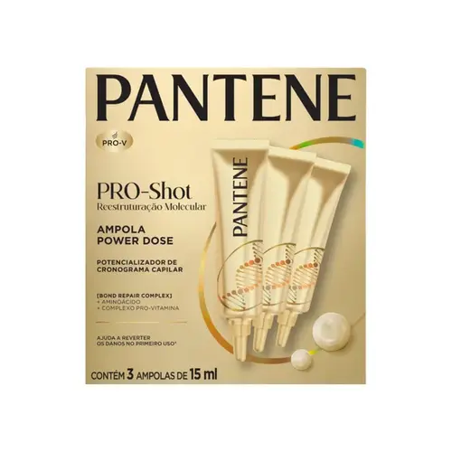 Ampola Pantene Pro-Shot Molecular Caixa 3 Unidades 15ml