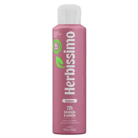 Desodorante Feminino Herbíssimo Aerosol Zero Alumínio Essence 72h 150ml