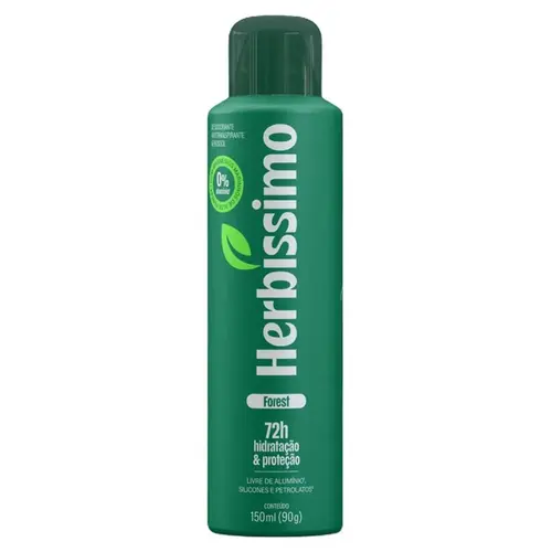 Desodorante Masculino Herbíssimo Aerosol Zero Alumínio Forest 72h 150ml