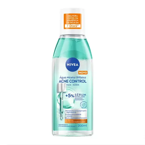Água Micelar Bifásica Nivea Acne Control 200ml