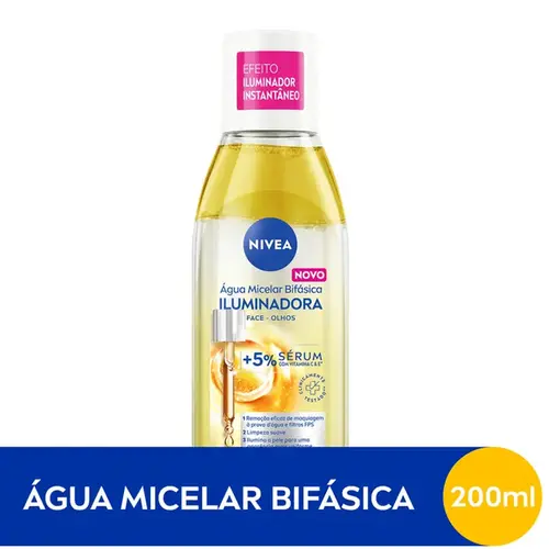 Água Micelar Bifásica Nivea Iluminadora 200ml