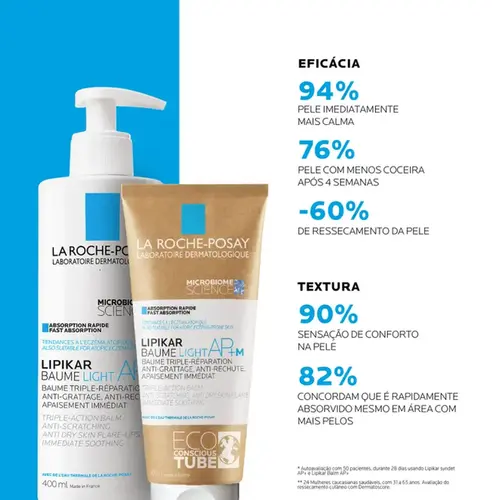 Hidratante Facial e Corporal La Roche-Posay Lipikar Baume Light AP+M 400ml