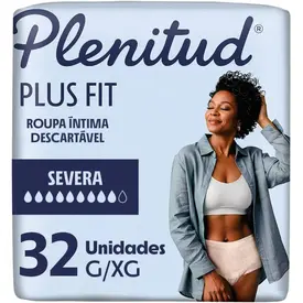 Roupa Íntima Descartável Plenitud Plus Fit G/XG 32 Unidades