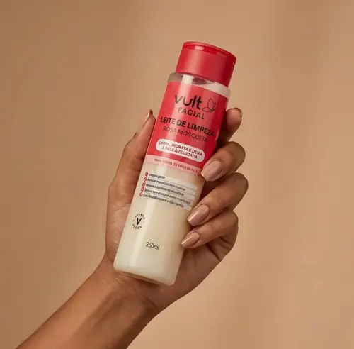 Leite de Limpeza Facial Vult Rosa Mosqueta 250ml