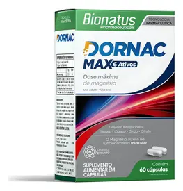 Dornac Max 6 Ativos Magnésio 60 Cápsulas - Bionatus