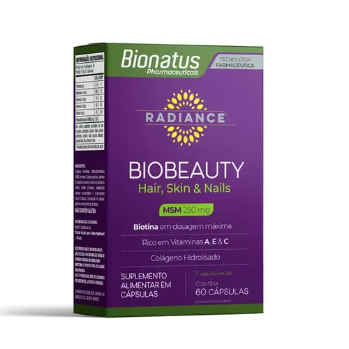 Radiance Biobeauty Hair Skin & Nails 60 Cápsulas - Bionatus