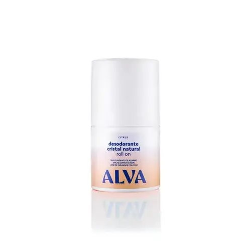 Desodorante Roll On Alva Cristal Natural Citrus Vegano 50ml