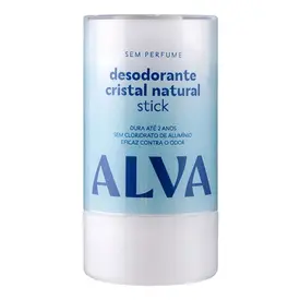 Desodorante Stick Alva Cristal Natural Sem Perfume Vegano 120g
