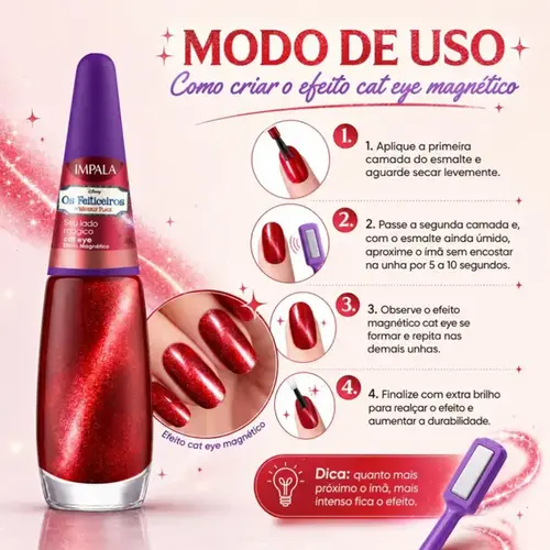 Esmalte Impala Disney Channel Seu Lado Mágico Cat Eye 7,5ml