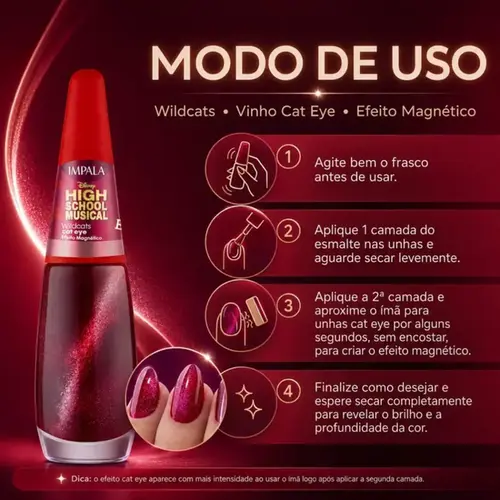 Esmalte Impala Disney Channel Wildcats Cat Eye 7,5ml