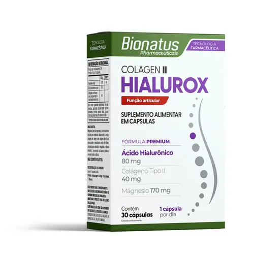 Colagen II Hialurox 30 Cápsulas - Bionatus