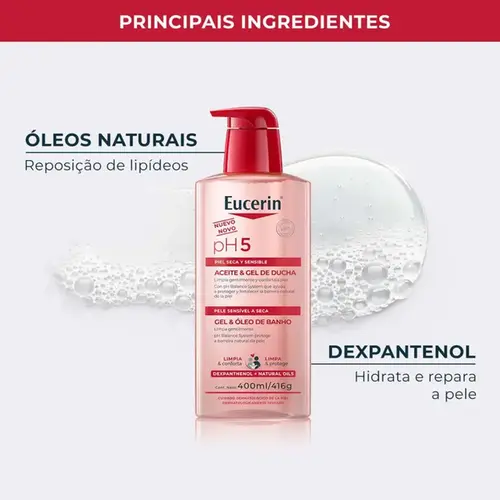 Óleo de Banho Eucerin pH5 400ml