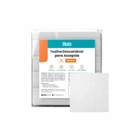 Toalha Descartável para Assepsia 30x35cm 100 Unidades da Medix