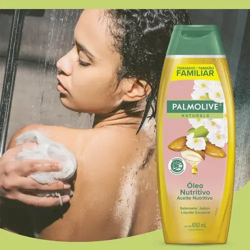 Sabonete Líquido Corporal Palmolive Naturals Camélia e Amêndoas 650ml