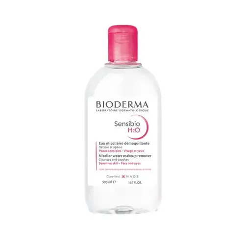 Kit Água Micelar Bioderma Sensibio H2O Dermatológica Calmante 500ml - 2 Unidades