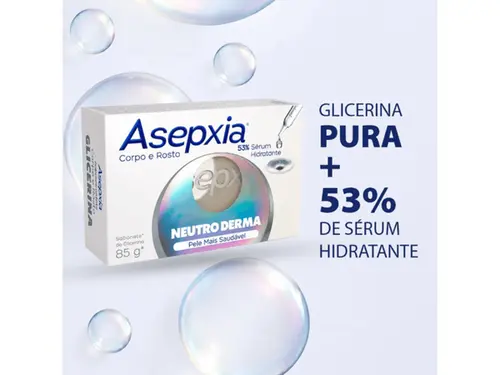 Sabonete em Barra Asepxia Corpo e Rosto Neutro Derma 85g