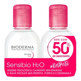 Kit Água Micelar Bioderma Sensibio H2O Dermatológica Calmante 100ml - 2 Unidades