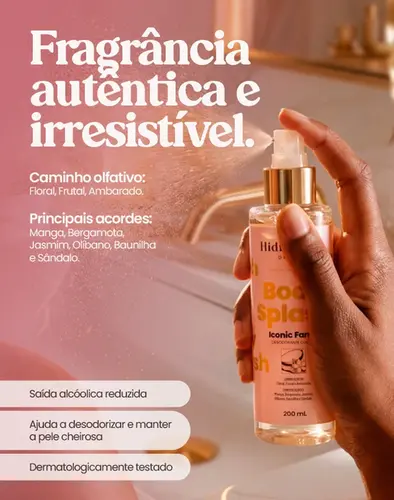 Body Splash Hidrabene Iconic Fame 200ml