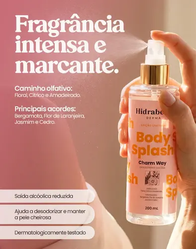 Body Splash Hidrabene Charm Way 200ml