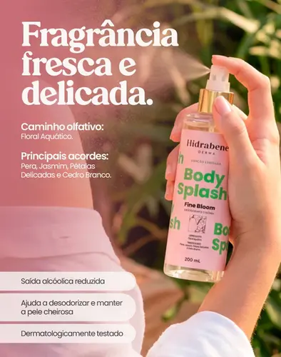 Body Splash Hidrabene Fine Bloom 200ml