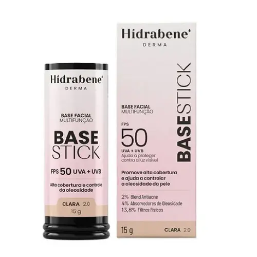 Base Stick Protetor Solar Hidrabene FPS50 Clara 2.0 15g
